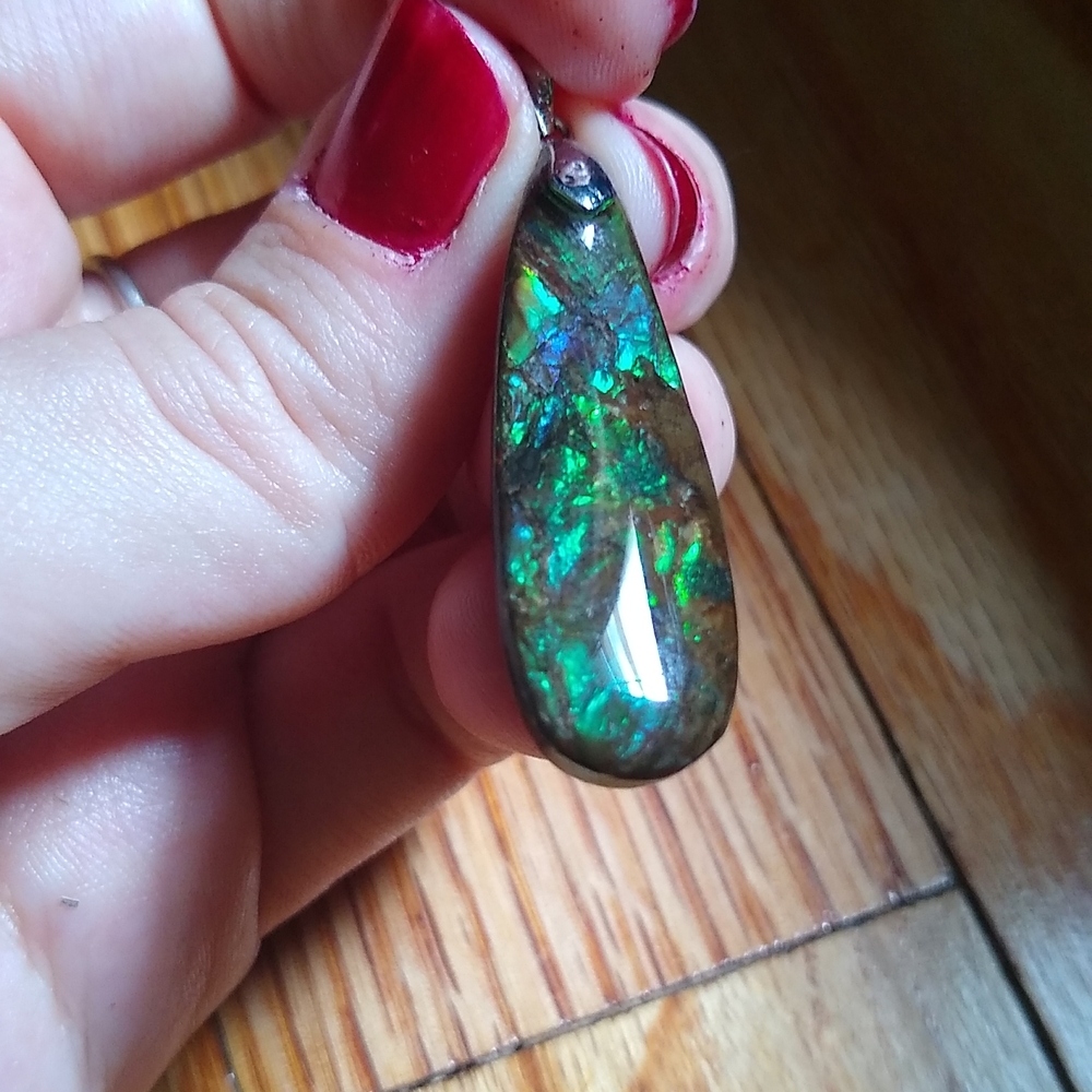 Ammolite pendant - Picture 4 of 10